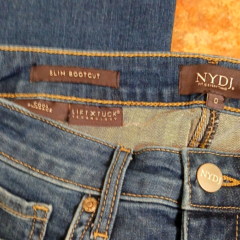 NYDJ High rise Barbara slim boot cut jeans Size 0